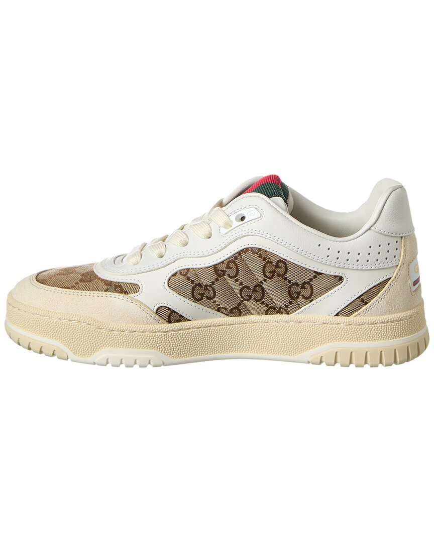 Gucci Re-Web Gg Canvas & Leather Sneaker
