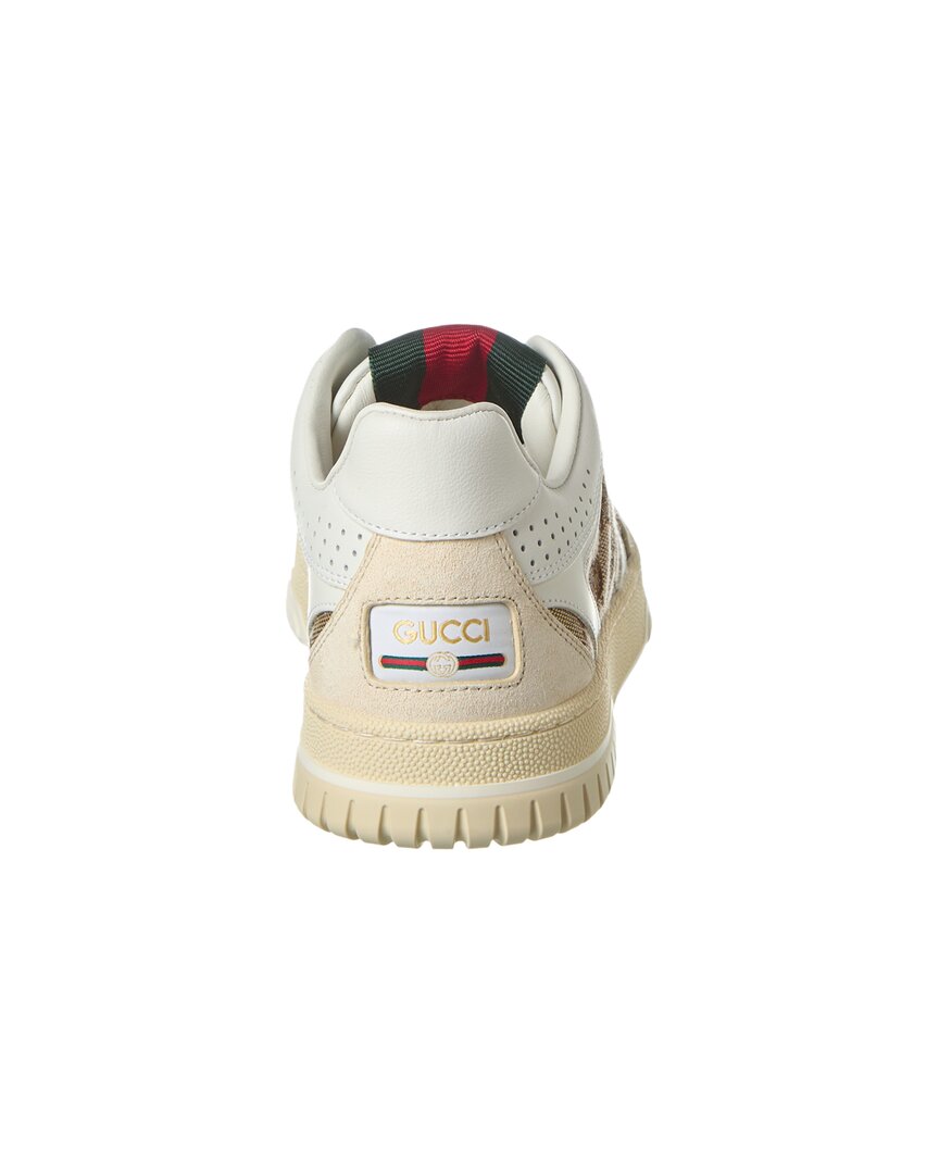 Gucci Re-Web Gg Canvas & Leather Sneaker
