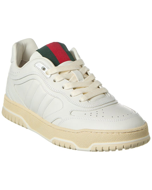 Gucci Re-Web Leather Sneaker White