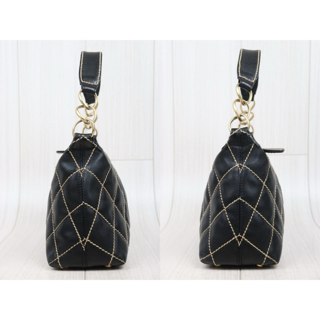 Good ( Rank AB)｜CHANEL Hobo Calf Leather Shoulder Bag  Made In 2003～2004Year｜25013106