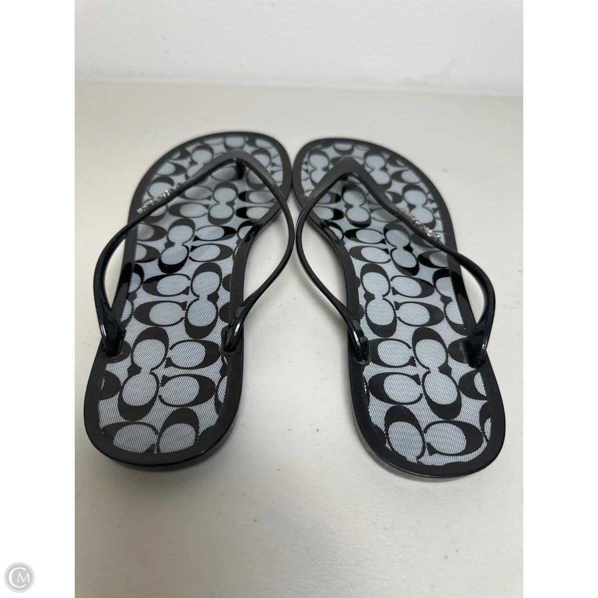 Sandals Designer By Coach In Black, Size: 6