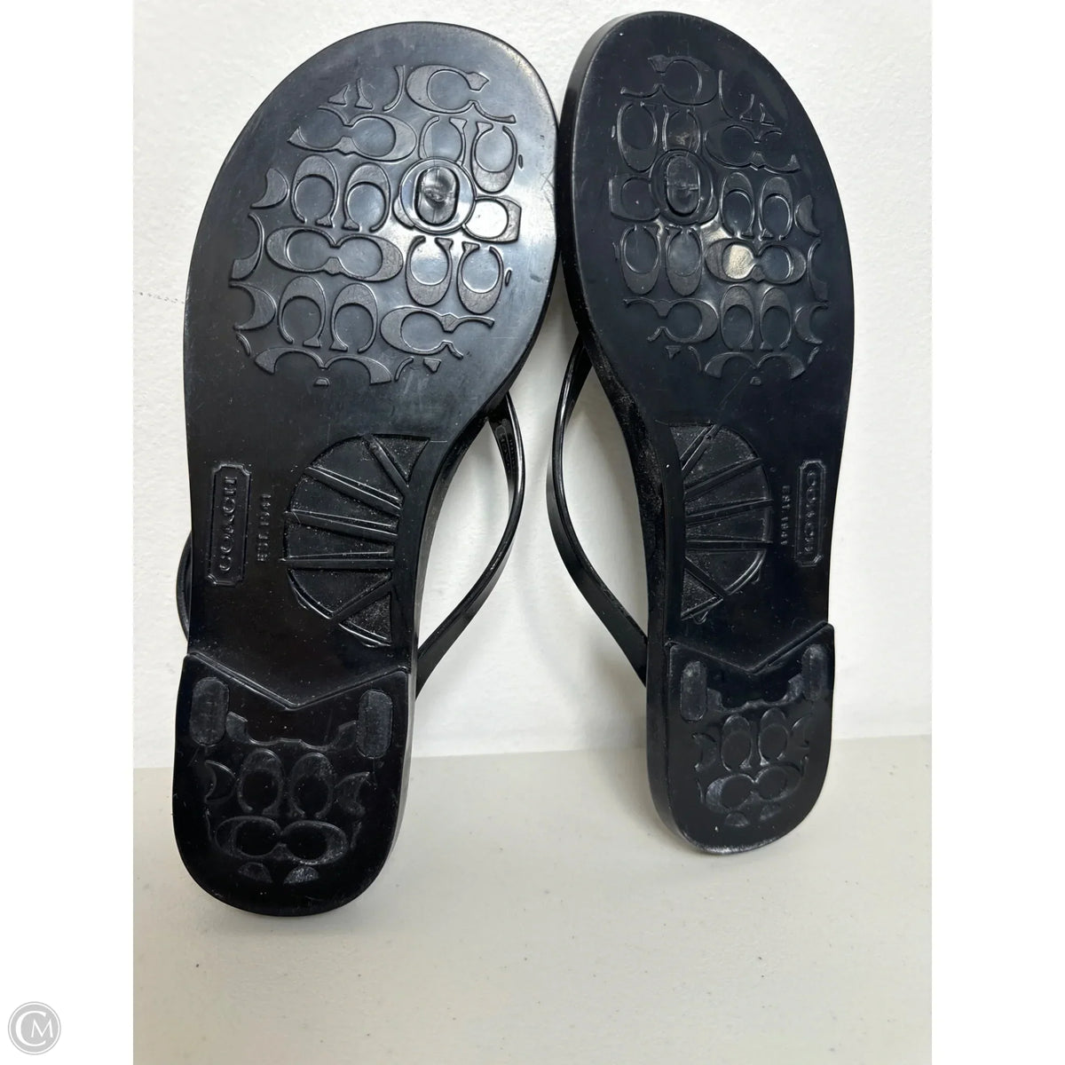 Sandals Designer By Coach In Black, Size: 6