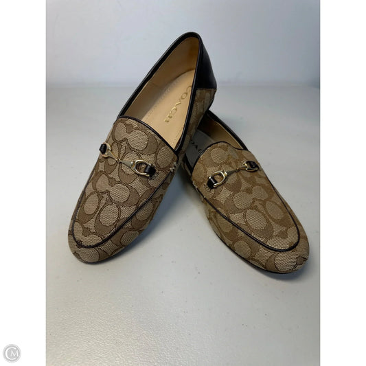 Shoes Designer By Coach In Brown & Tan, Size: 7