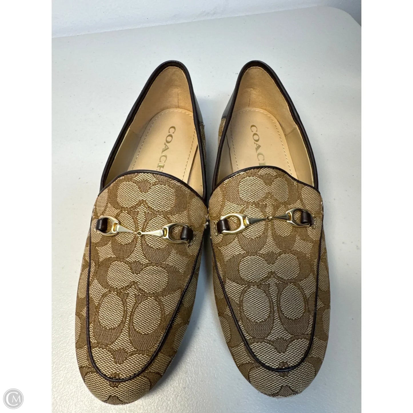 Shoes Designer By Coach In Brown & Tan, Size: 7