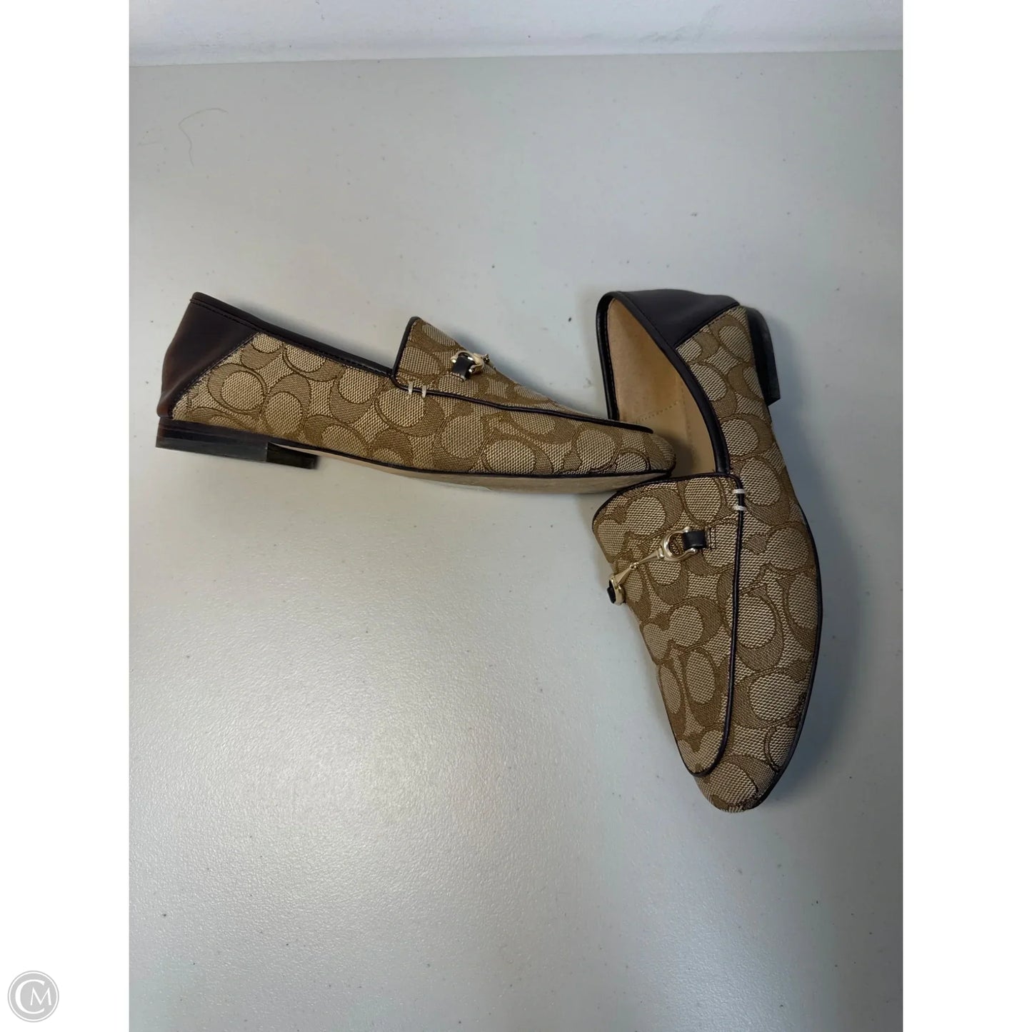 Shoes Designer By Coach In Brown & Tan, Size: 7