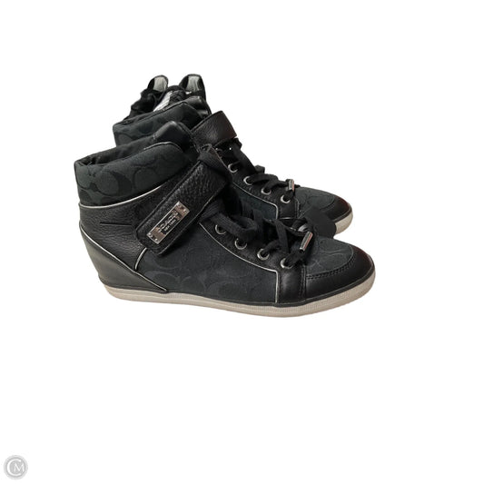 Shoes Designer By Coach In Black, Size: 8.5