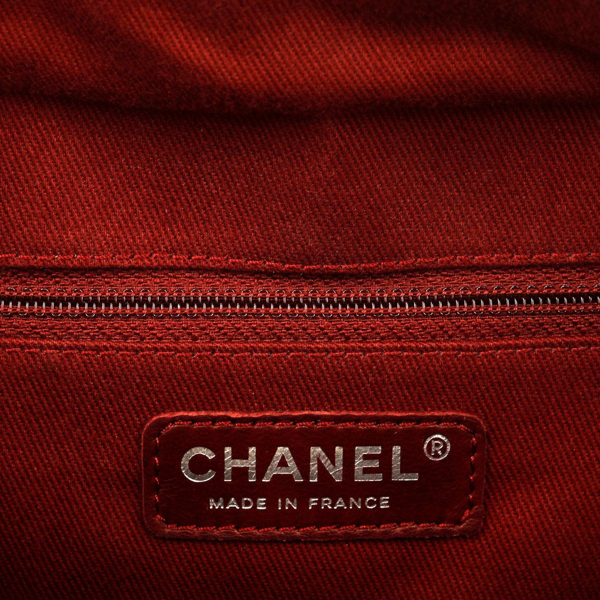 Chanel Metallic Bronze Distressed Lambskin Cambon Camera Bag Paris/NY