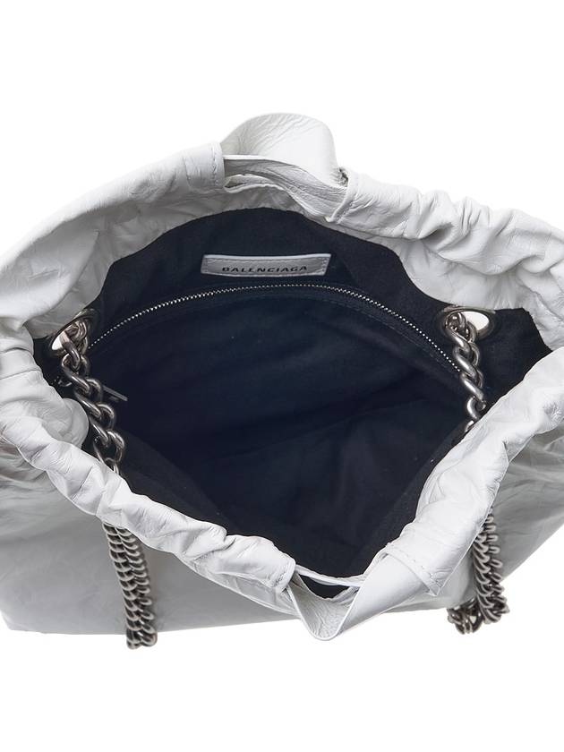 Luxury Balenciaga  WoMen's Crush Small Tote Bag Optic White