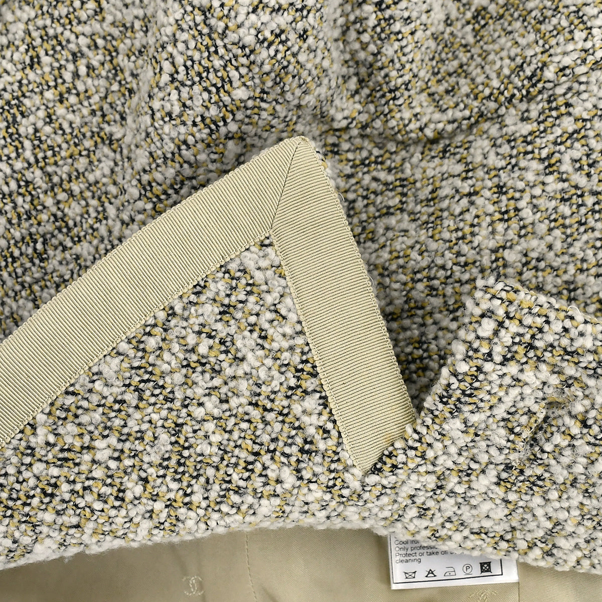 Chanel Single Breasted Jacket Beige 97A #40