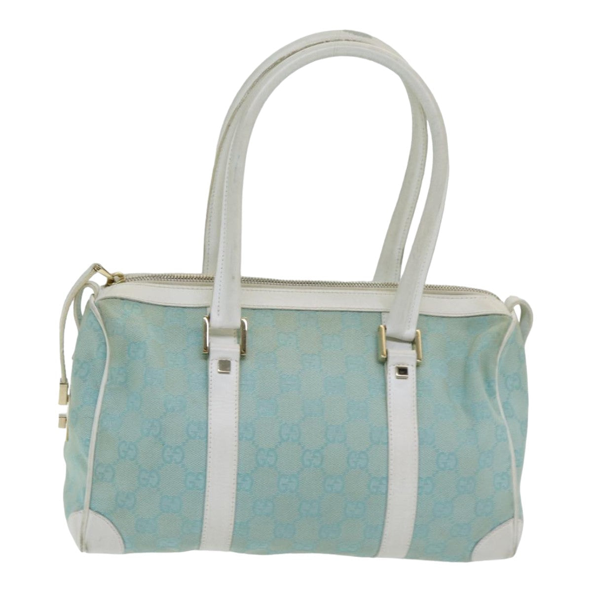 Gucci Blue Canvas Handbag ()