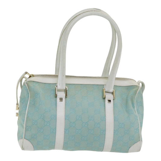 Gucci Blue Canvas Handbag ()