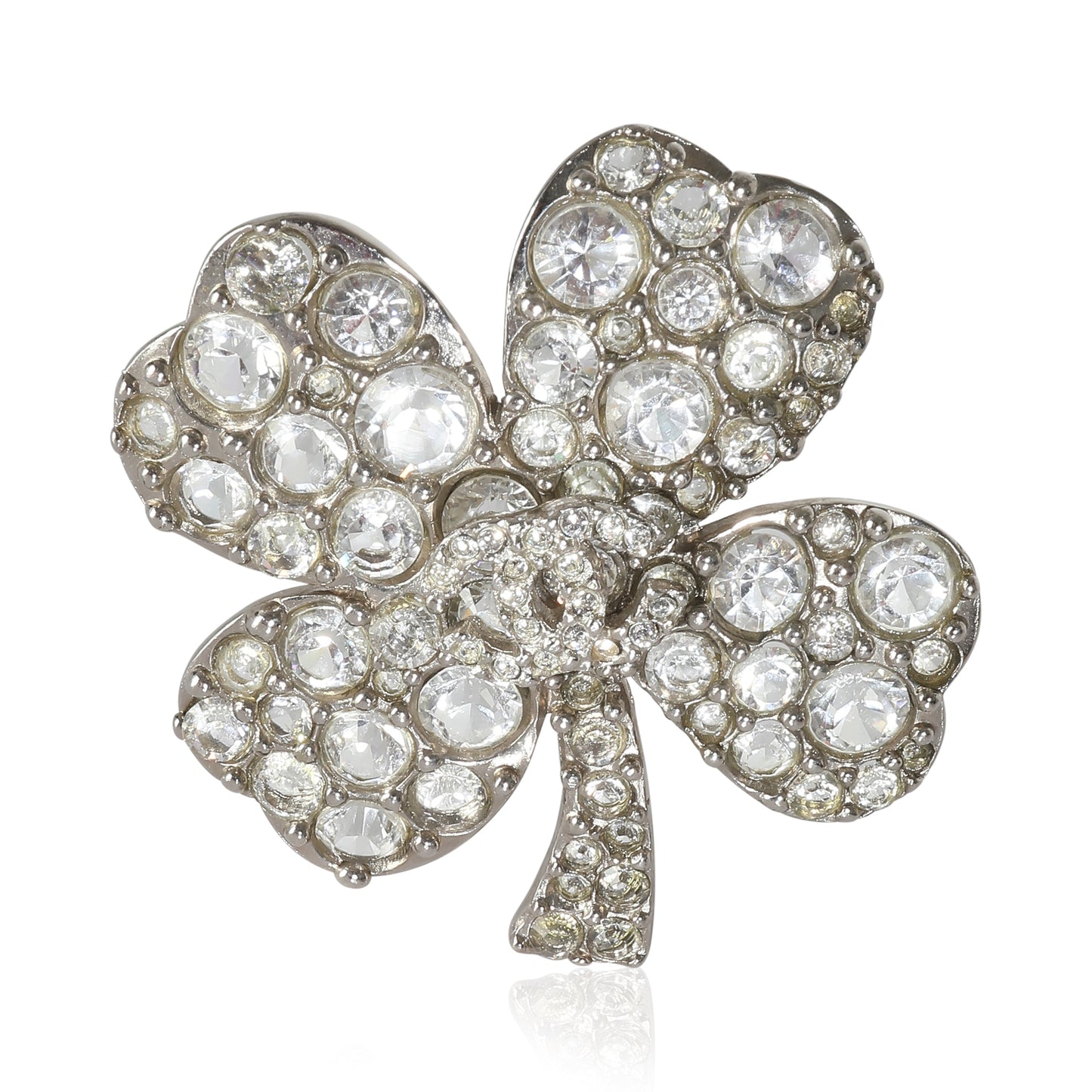 CHANEL 2007 Palladium Plated Brooch