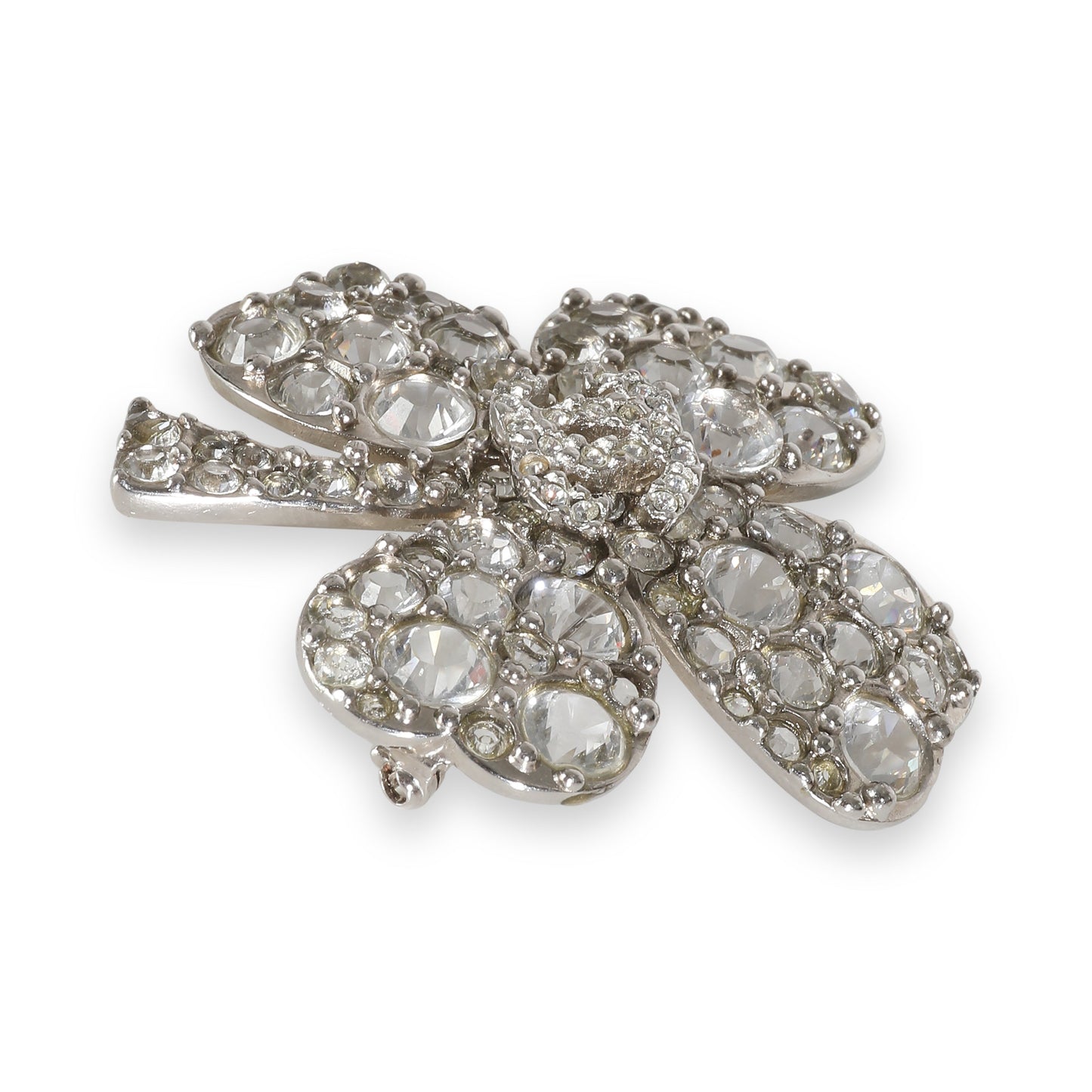 CHANEL 2007 Palladium Plated Brooch