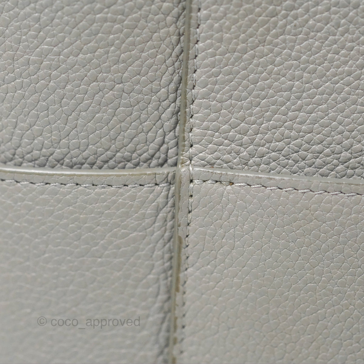 Celine Sangle Bucket Bag Grained Calfskin Grey