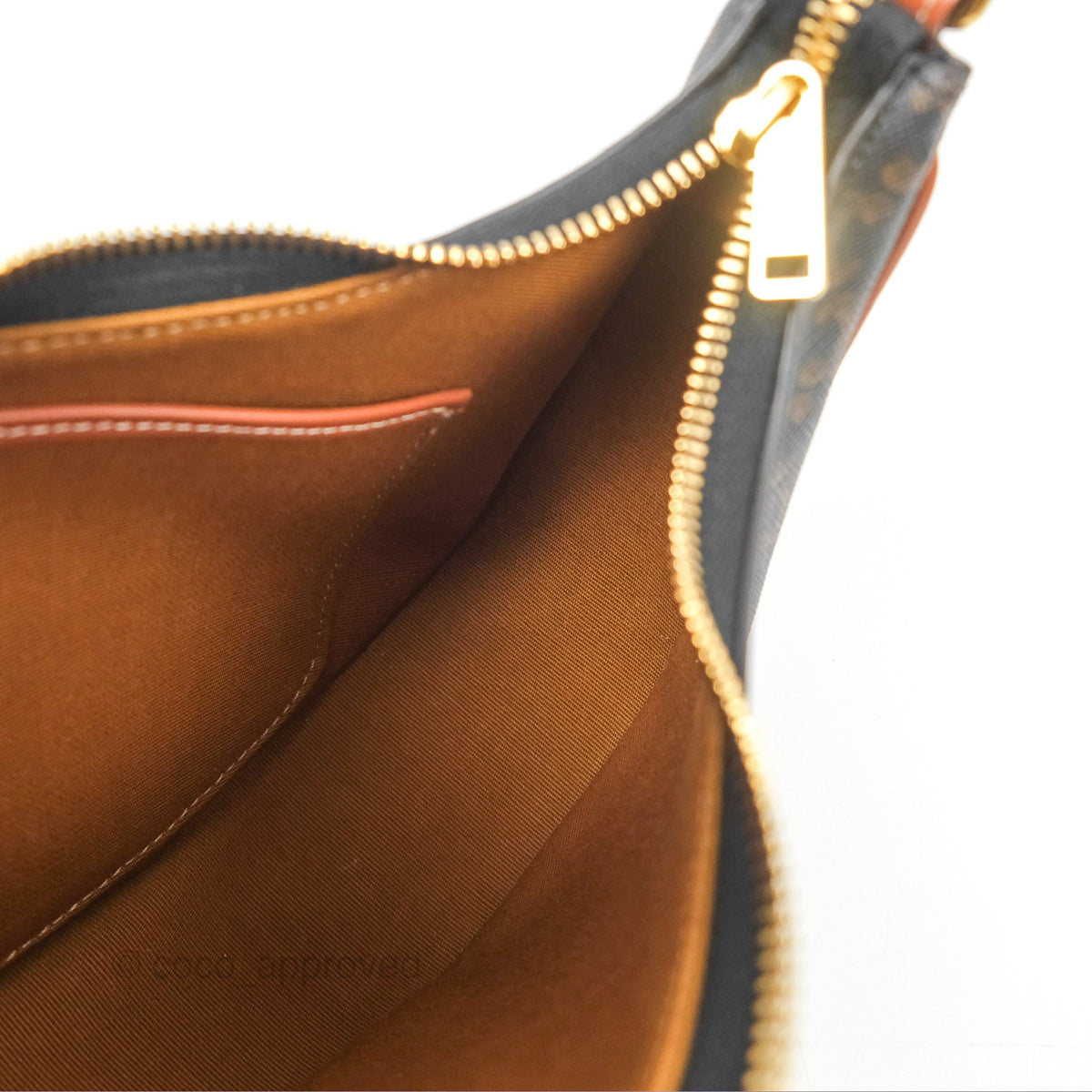 Celine Ava Bag In Triomphe Canvas Calfskin Tan