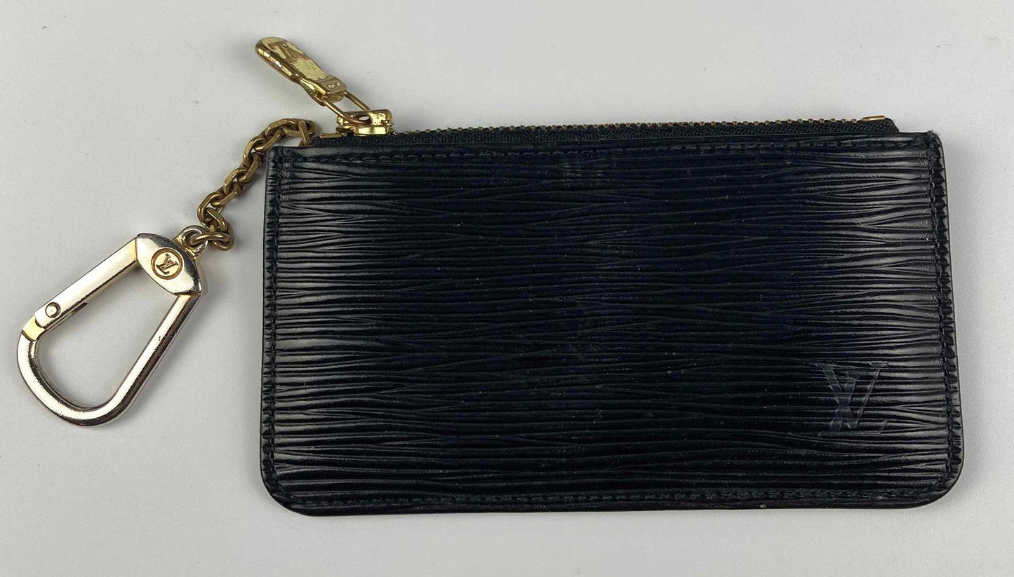 LOUIS VUITTON Black Epi St. Jacques Tote with Wallets and Pochette