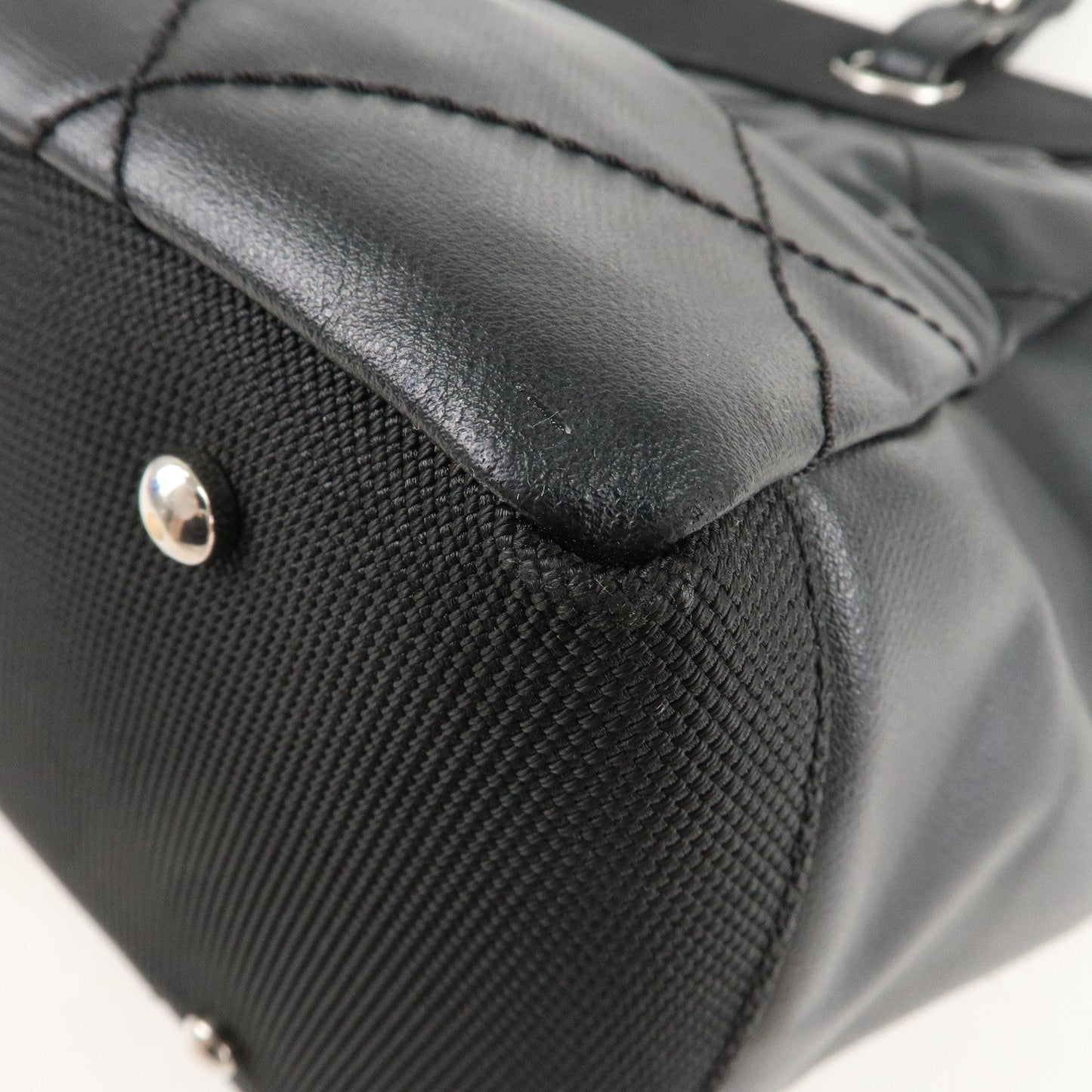 CHANEL Paris Biarritz MM Coated Canvas Leather Tote Bag A34209