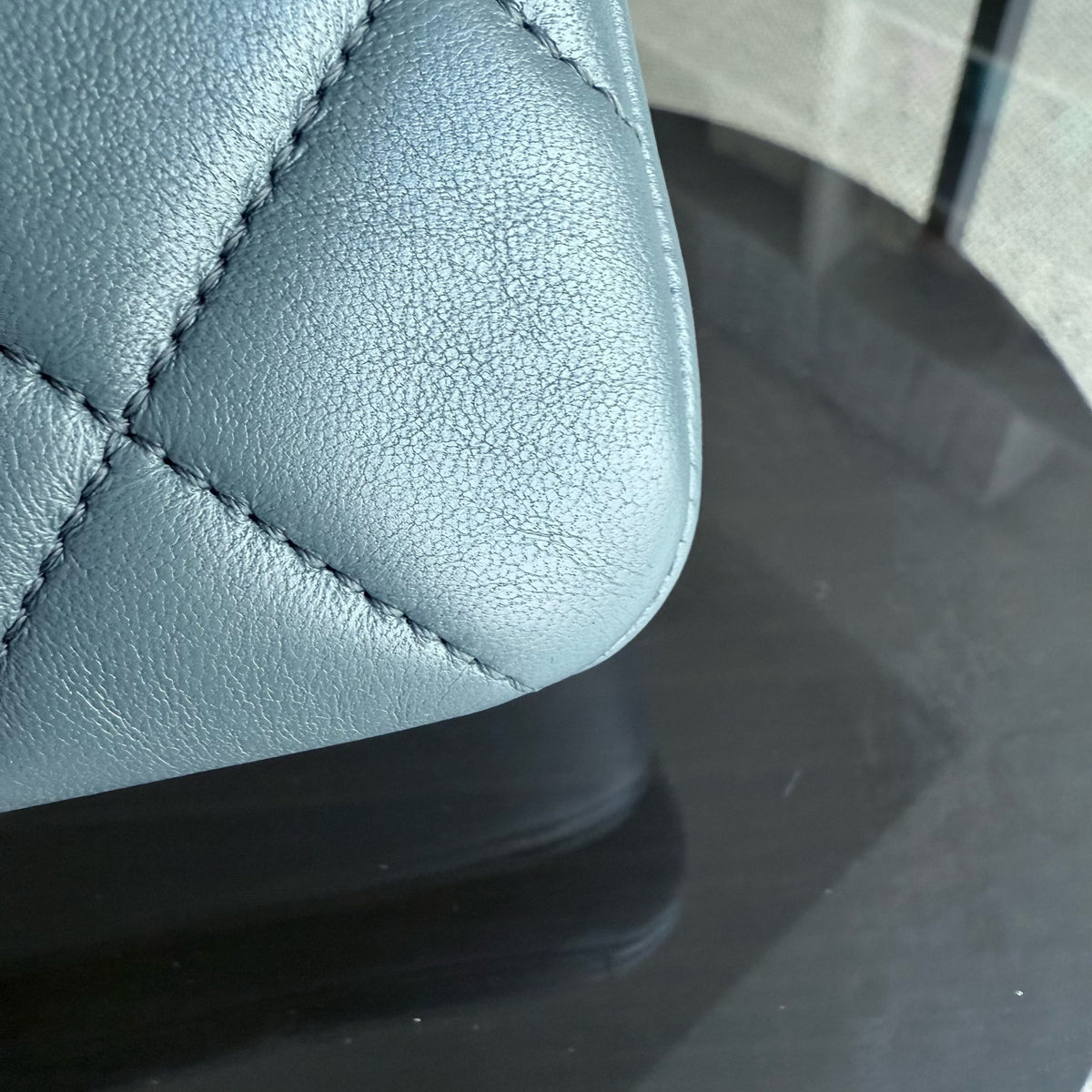 Chanel Trendy CC Small - Quilted Lambskin Haze Blue Gold Hardware Series 26