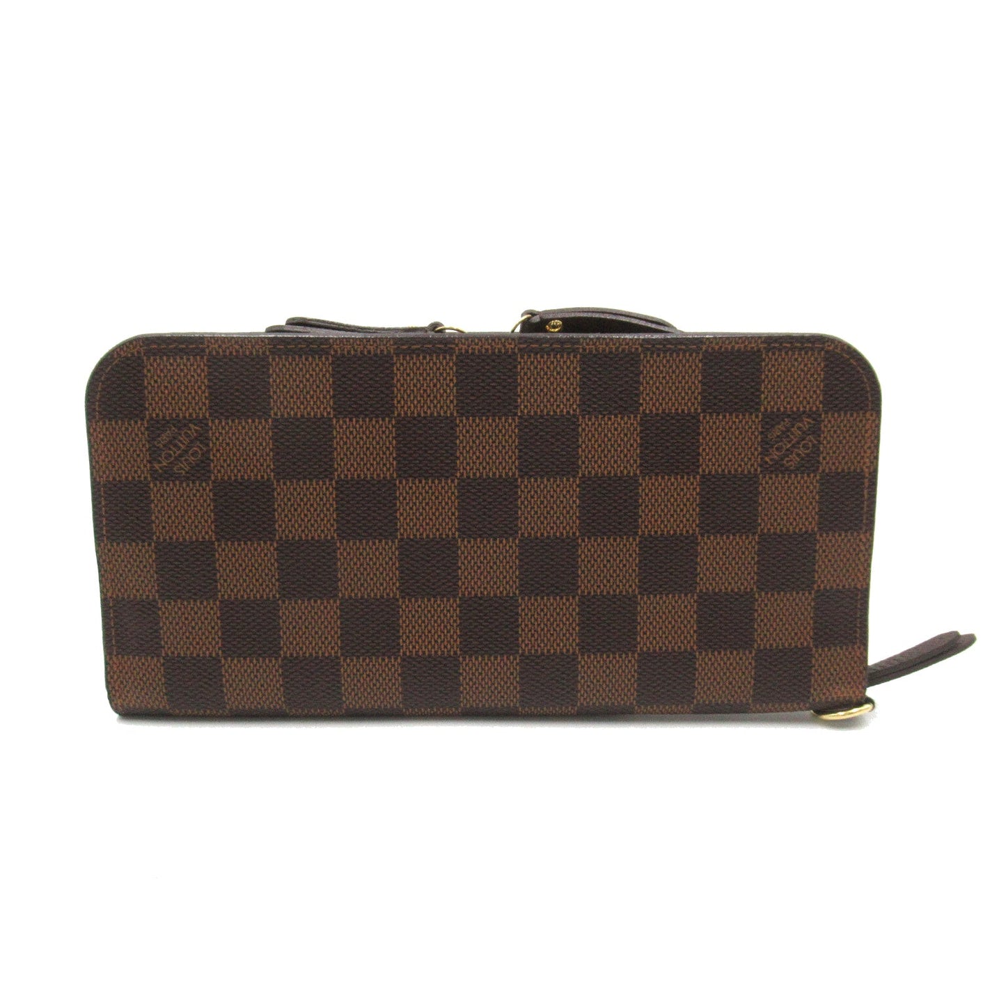 Louis Vuitton Portefolio Ansorite Round Long Wallet Wallet PVC Coated Canvas Damiens  Brown N63071