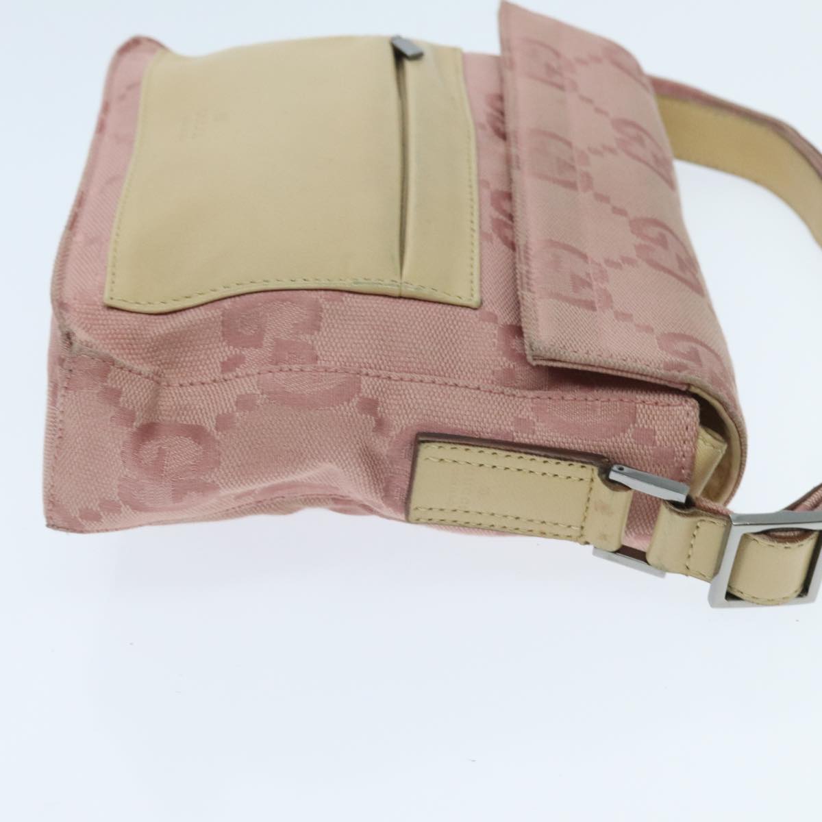 Gucci Gg Canvas Pink Canvas Shoulder Bag