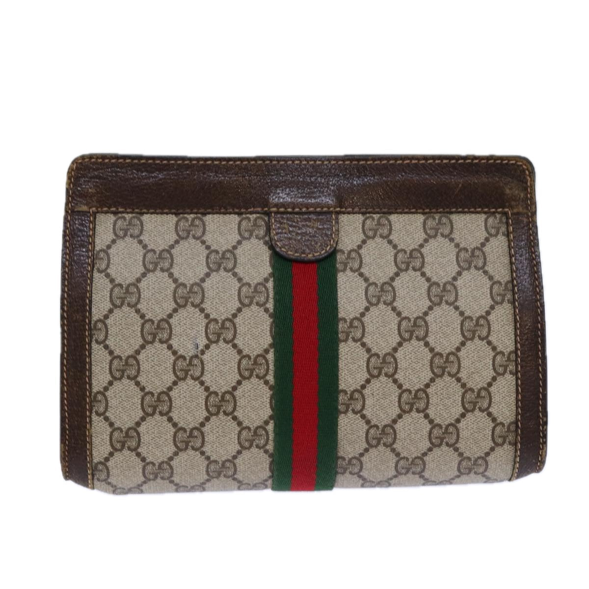 Gucci Gg Canvas Beige Canvas Clutch Bag ()