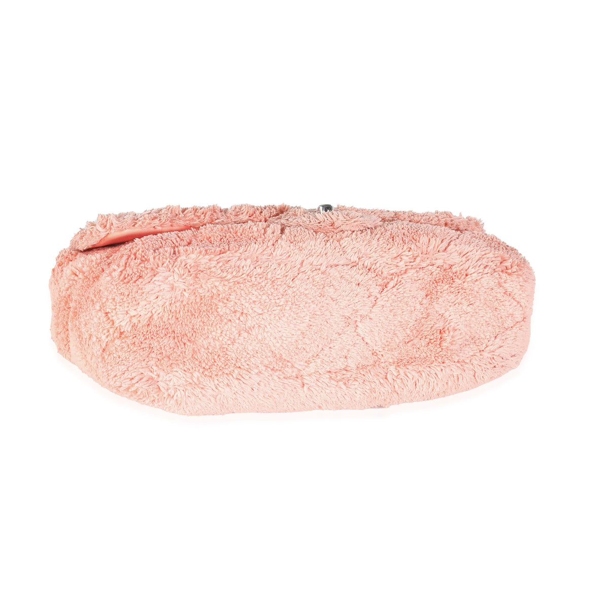 CHANEL Pink Quilted Terry Cloth Coco Beach Flap Bag