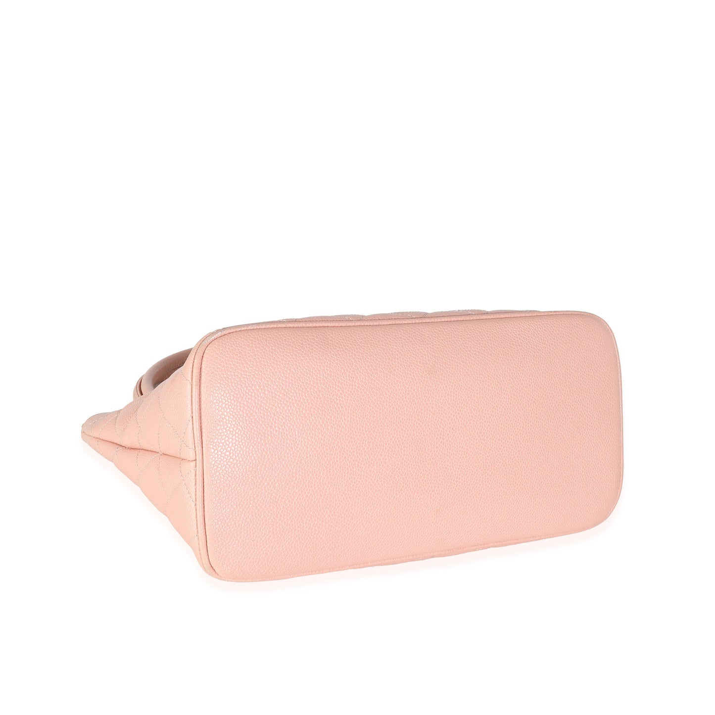 CHANEL Pink Quilted Caviar Medallion Tote