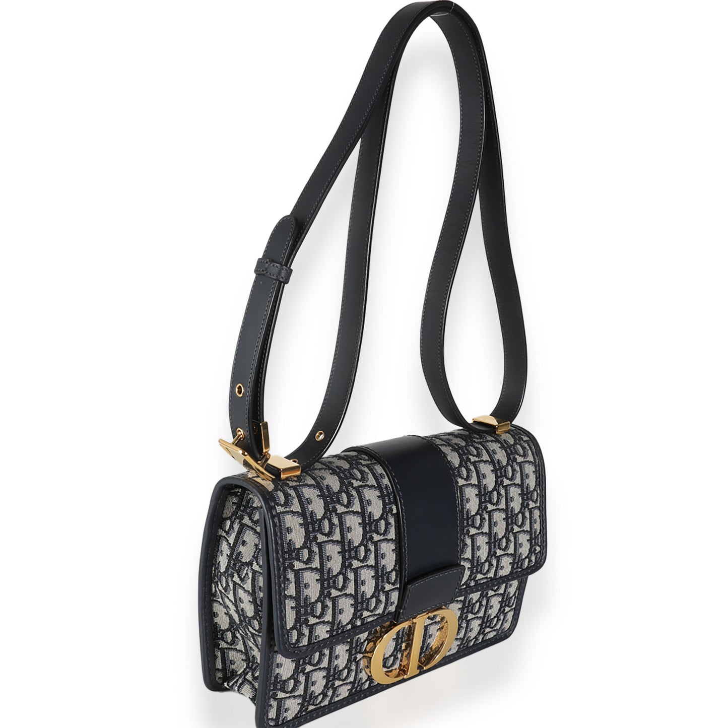 CHRISTIAN DIOR Navy Oblique Jacquard 30 Montaigne