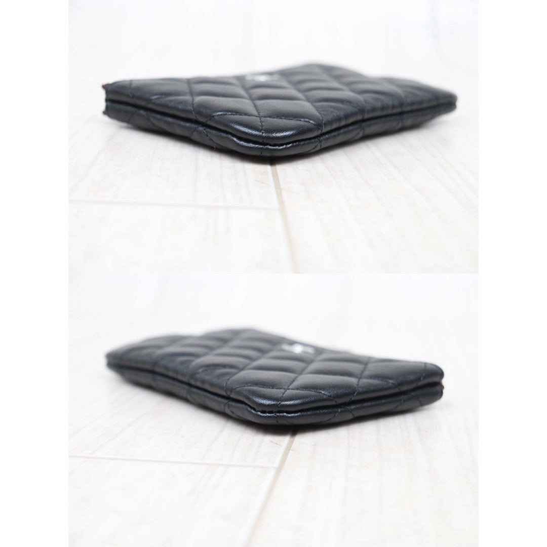 Excellent（Rank SA）｜CHANEL Lambskin Card Holder Black Made In 2021 - 2022 Year｜V25032017