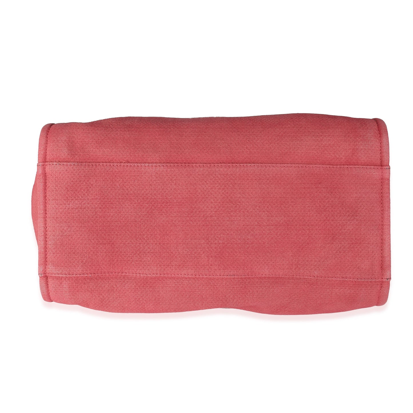 CHANEL Red Canvas Medium Deauville Tote