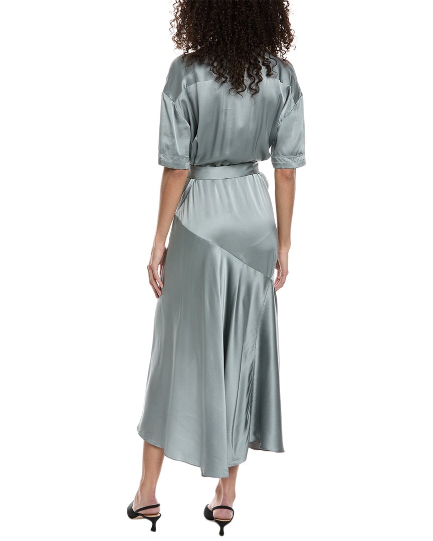 Burberry Emily Tie-Waist Silk Shirtdress