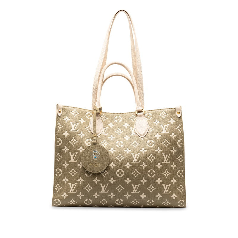 Louis Vuitton Monogram On The Go MM Handbag M46060 White PVC Leather  Louis Vuitton