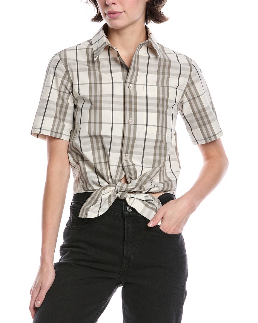 Burberry Check Cropped Shirt Multi