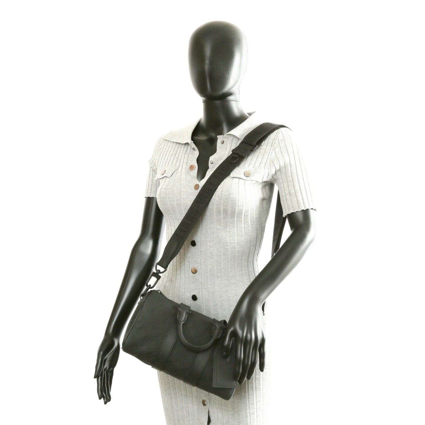 LOUIS VUITTON Keepall 25 Bandouliere Taurillon Black