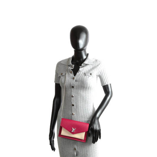 LOUIS VUITTON Mylockme Chain Pochette- Red