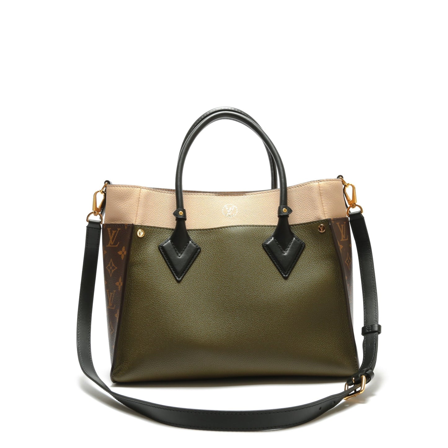 LOUIS VUITTON On My Side MM Laurel Green/Beige