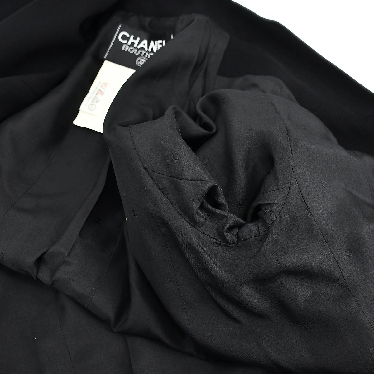 Chanel Single Breasted Jacket Black 94C #34