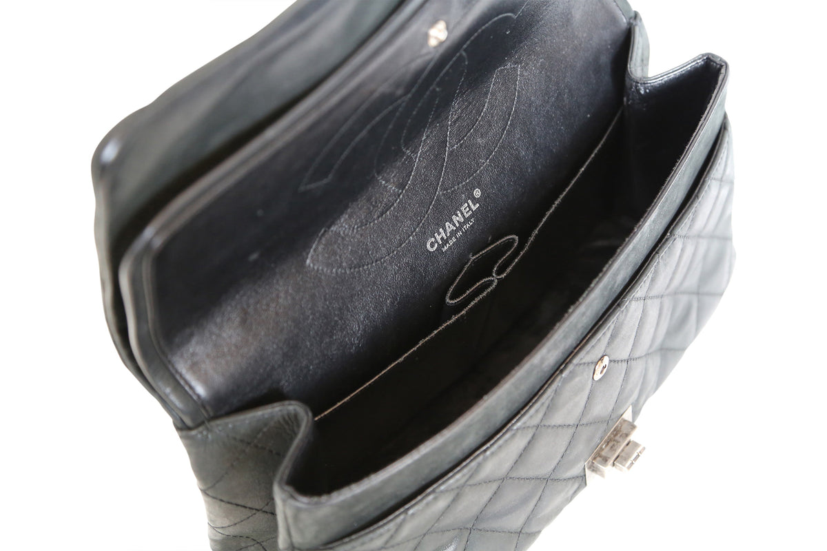 CHANEL Reissue 2.55 Black Quilted Double Flap Bag