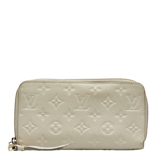 Louis Vuitton Monogram Amplant M93437 Long Wallet Leather Negro White  Vintage