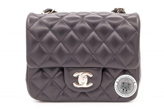 Chanel A Y Classic CC Flap Black /  Lambskin Mini Shoulder Bags Pbhw