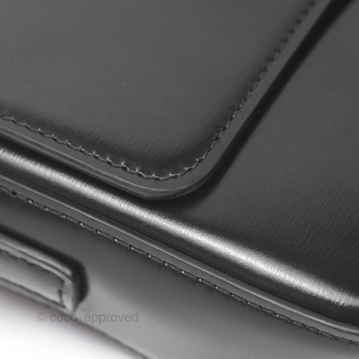 Celine Triomphe Shoulder Bag Black Calfskin