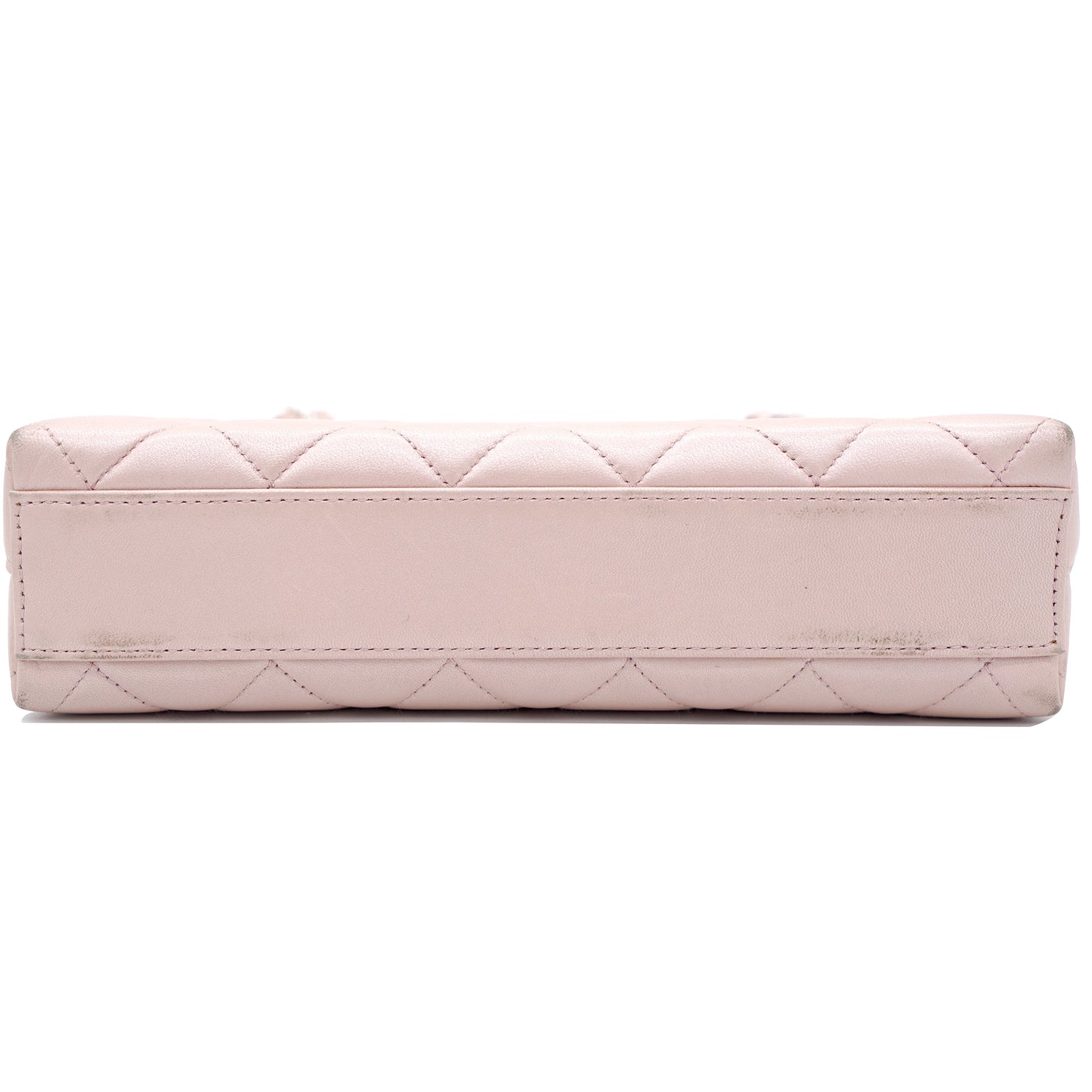 Chanel Pearlecent Pink Quilted Vintage Small Tote Bag