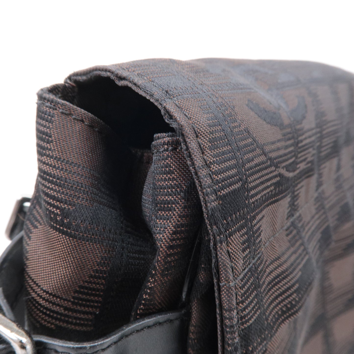 Chanel New Travel Line Nylon Jacquard Leather Shoulder Bag A