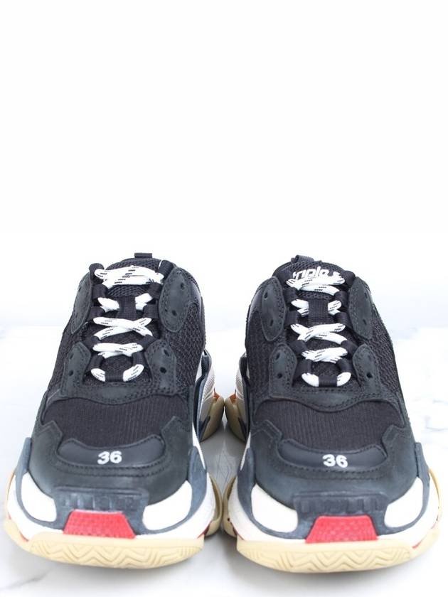 Luxury Balenciaga  Triple S black red sneakers 36 230
