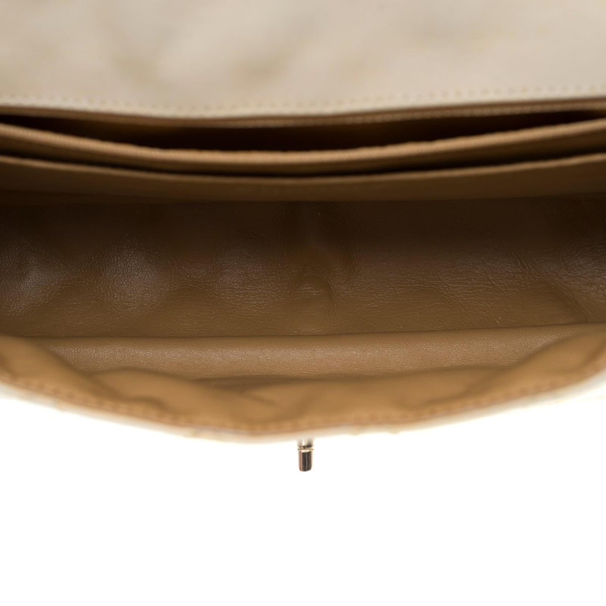 CHANEL Timeless/Classique Jumbo Flap bag handbag in ecru quilted lambskin, SHW
