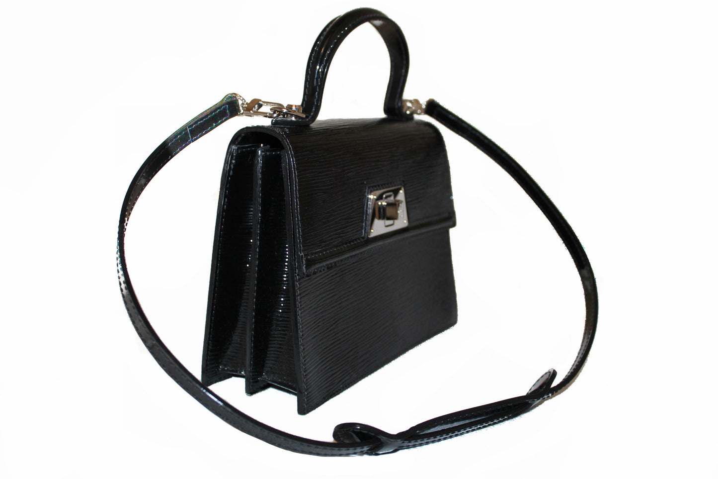 Louis Vuitton Black Electric Epi Leather Sevigne PM Bag
