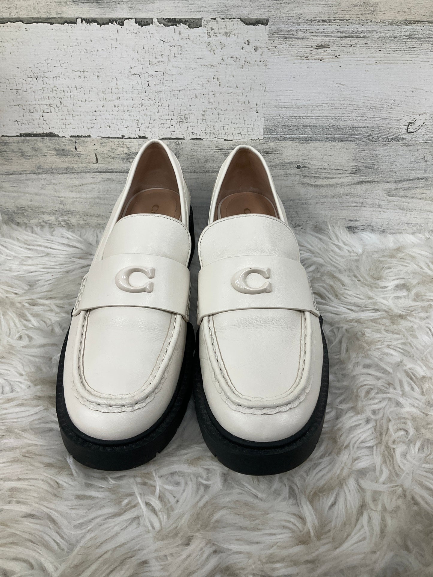 Shoes Designer By Coach In Cream, Size: 9