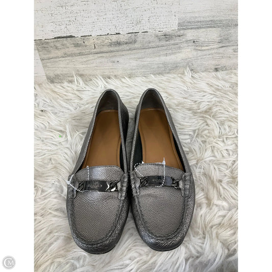Shoes Designer By Coach In Silver, Size: 6