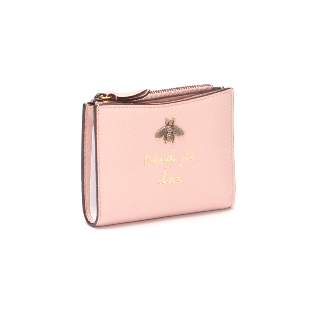 GUCCI Animalier Leather Bifold Compact Wallet