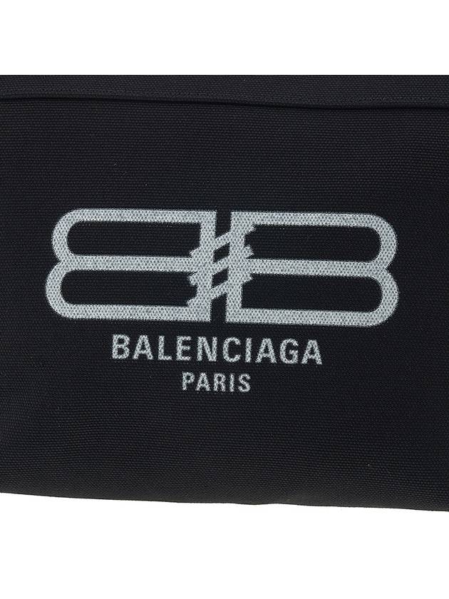Luxury Balenciaga  Logo Print Jumbo Pouch Bag Black